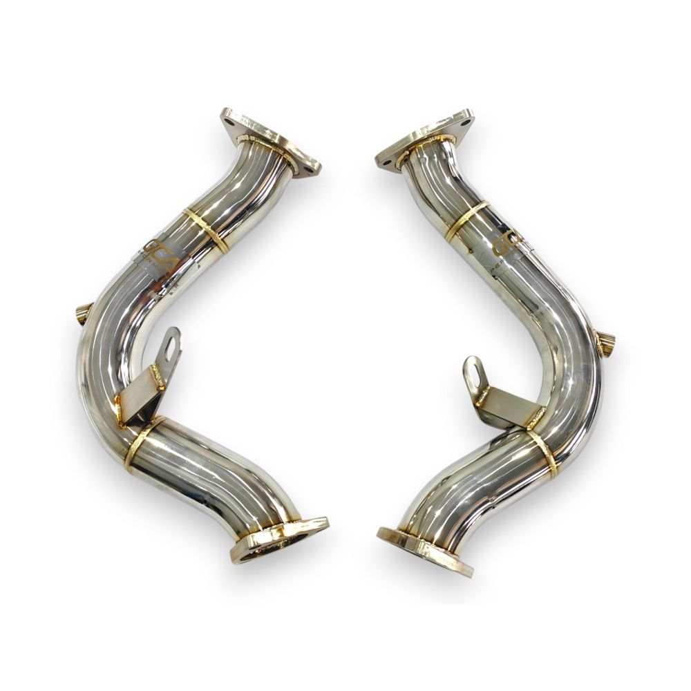 2009-2017 Audi S4/S5 Test Pipes | B8/B8.5 No Heat Shield / Racing Downpipe (No Cat) Front Race